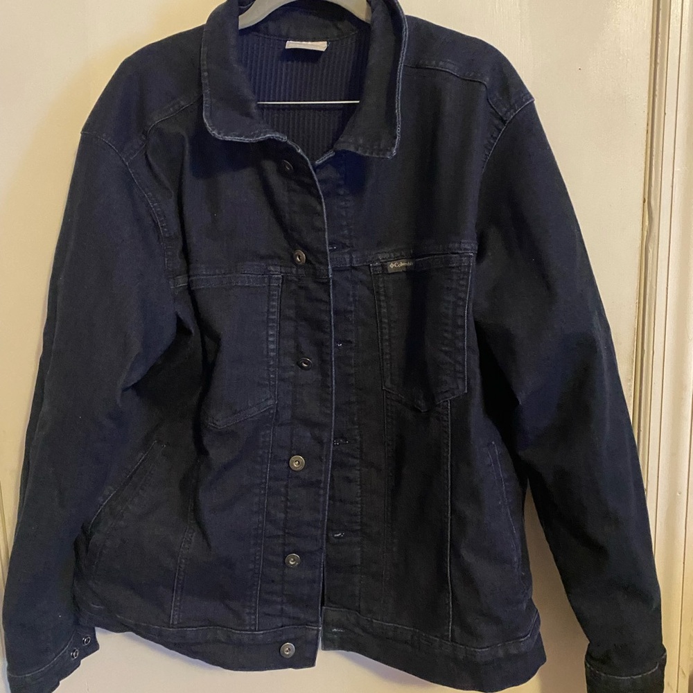 Columbia Dark Blue Denim Winter Jacket